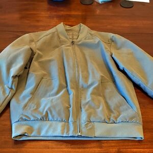 Lululemon men's army green Bomber Jacket size medium like new
